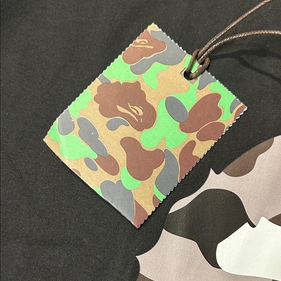 Bape Black Camo Ape Head Tee - Picture 4 of 12